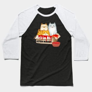 Kitten Nuggets Cat Lover Design Baseball T-Shirt
